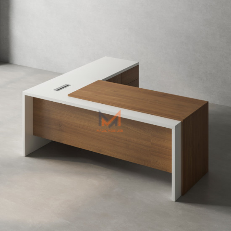 Bureau avec retour et caisson Réf A0251