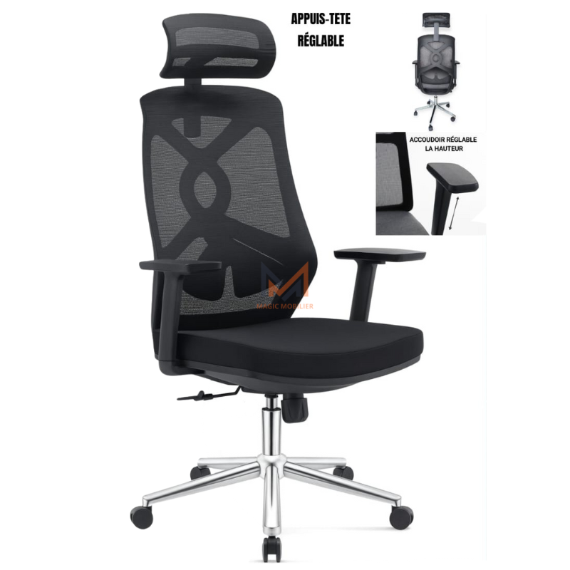 Fauteuil président ergonomique A-2025-1771