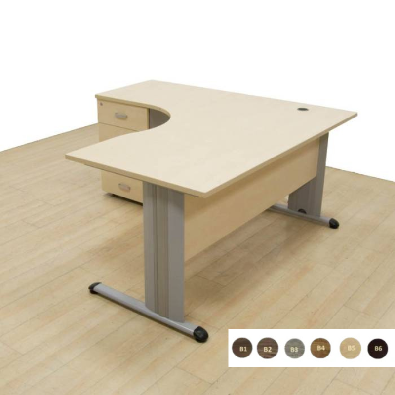 Bureau compact avec retour Réf. A0756