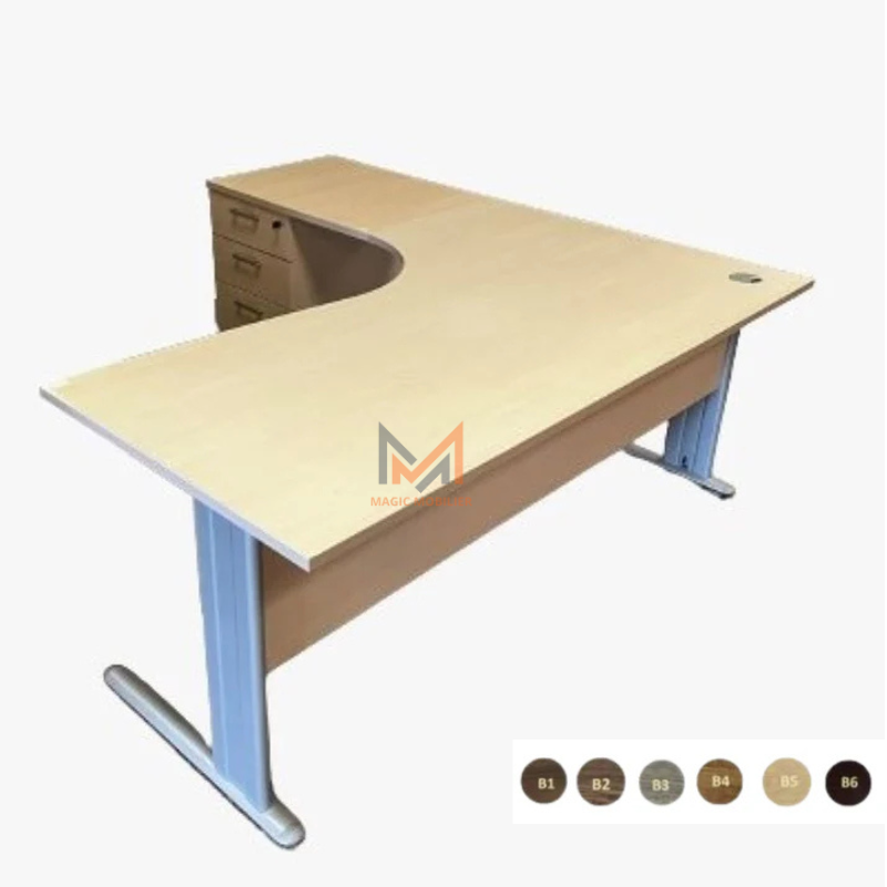 Bureau compact avec retour Réf. A0756