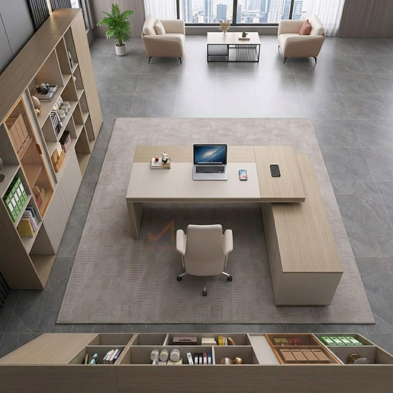 Bureau de direction OKINA avec retour Réf. A0605