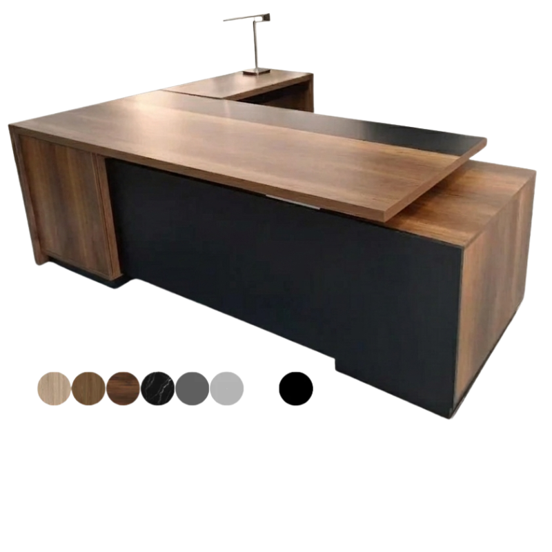 Bureau BALI avec retour fixe et caisson REF AB0101