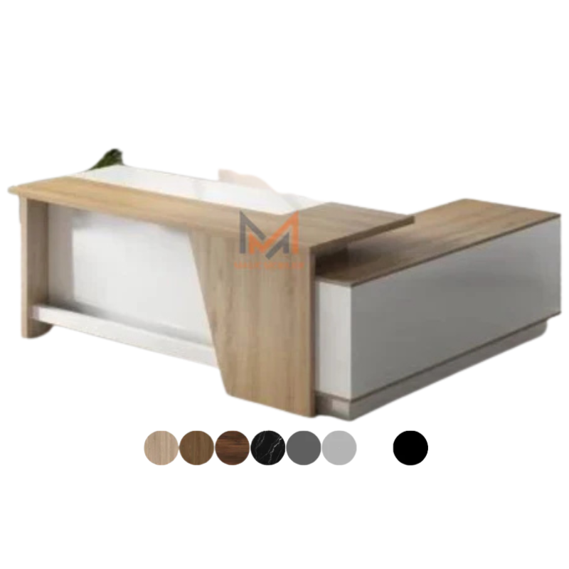 Bureau de direction avec retour Réf. A0655