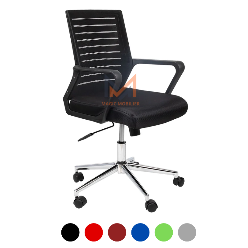 Fauteuil operateur BOSTON  NOIR Réf ES 356