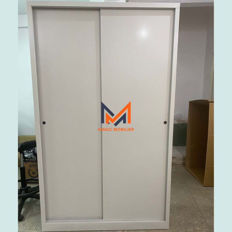 Armoire haute métallique avec 2 portes coulissantes Réf. A0369