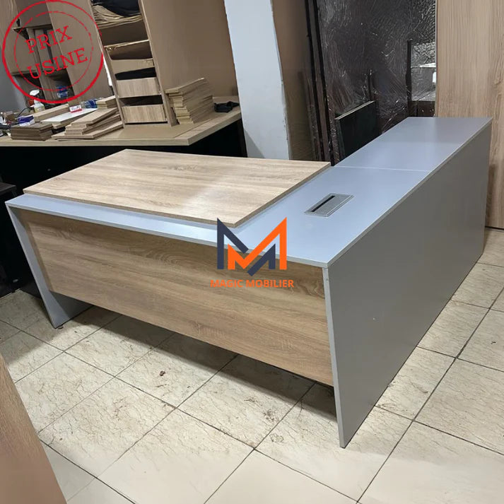 Bureau avec retour et caisson Réf A0251